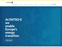 Tablet Screenshot of entsoe.eu